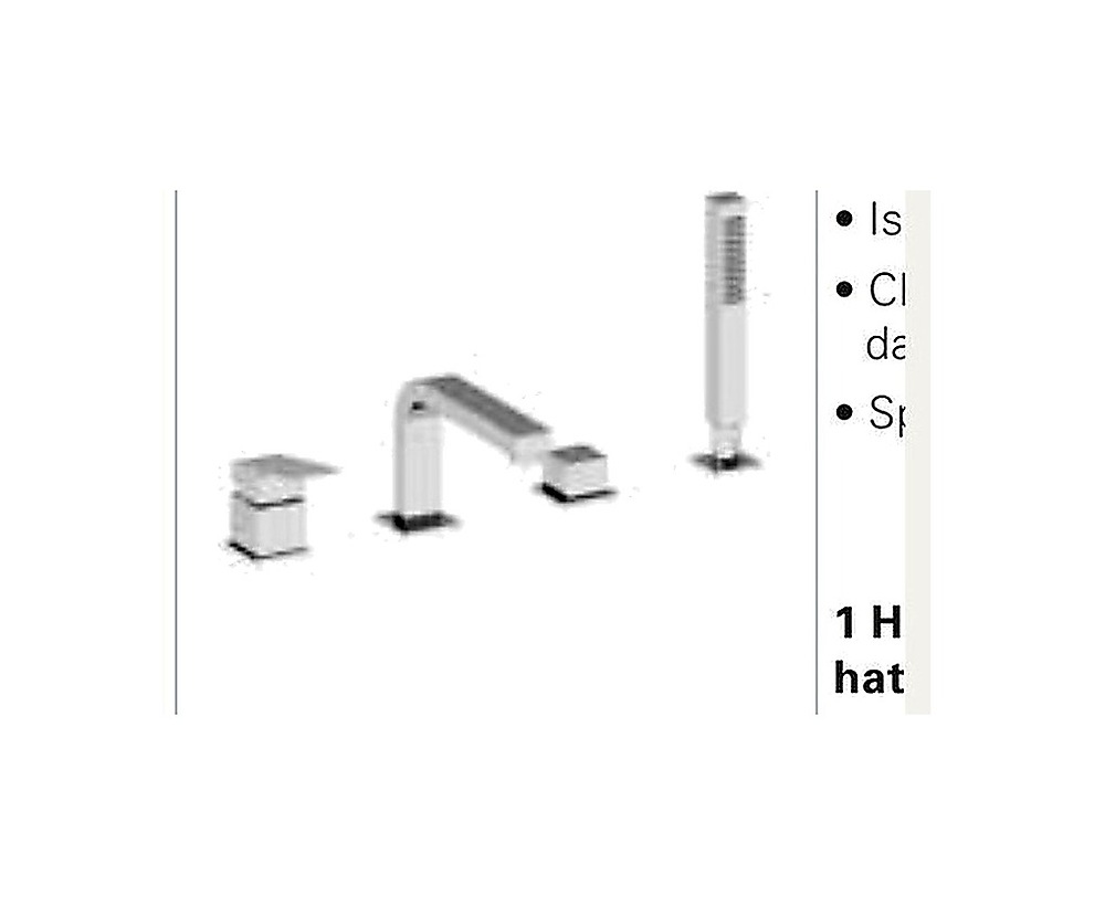 Küvet bataryası (4 delikli) Mat siyah
