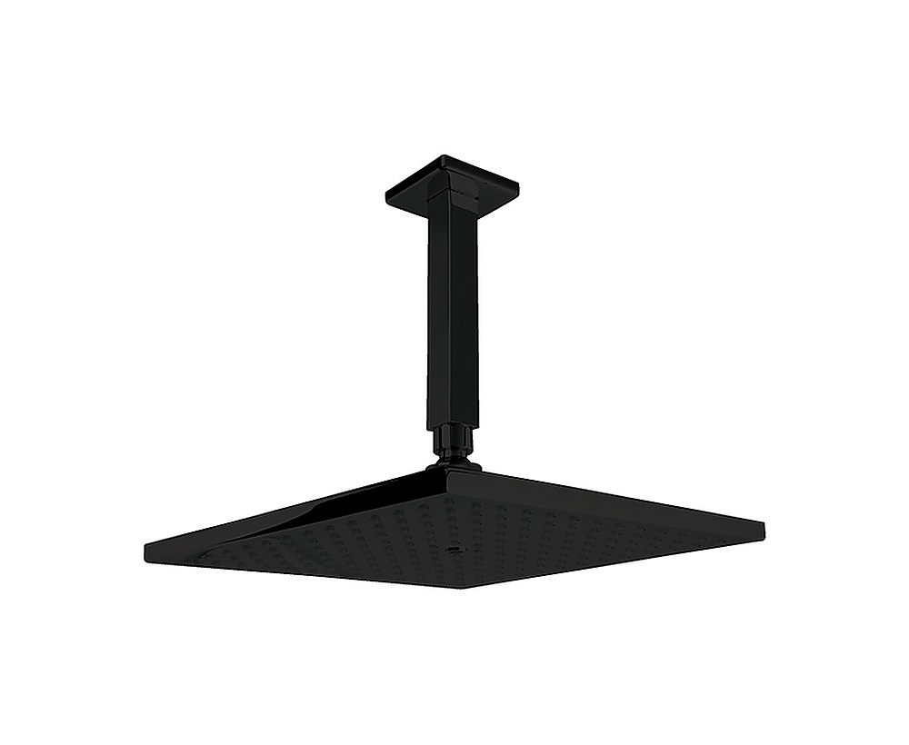 Corner Tavandan Ayarlı Duş Başlığı-siyah