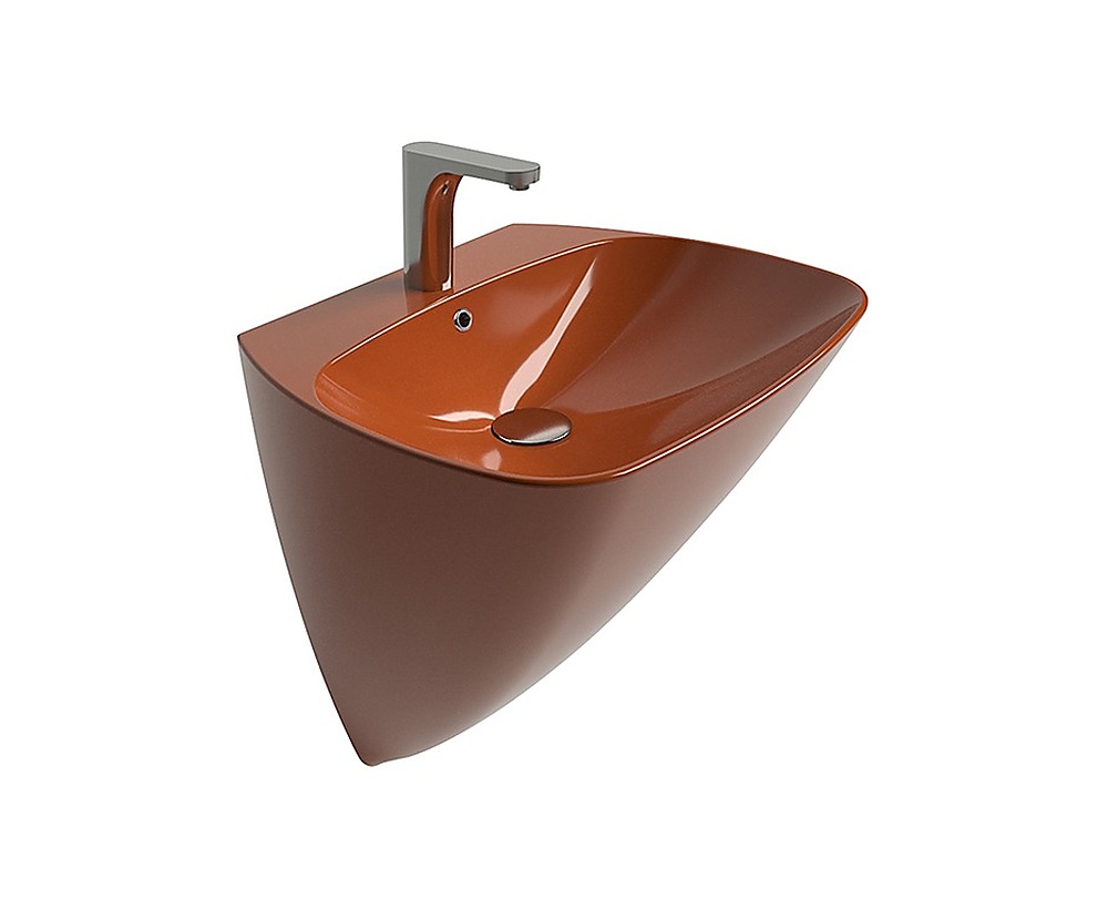 Mono Monoblok Lavabo Parlak Turuncu