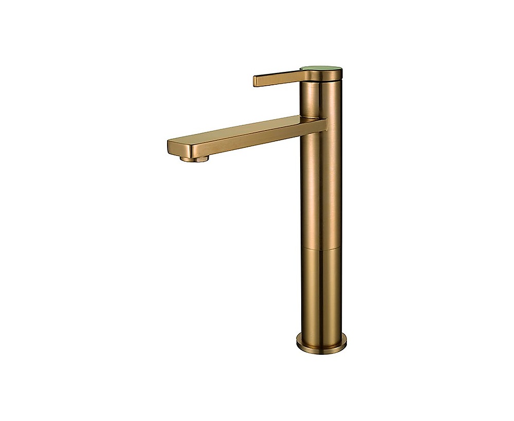 Bold Çanak Tipi Lavabo Bataryası Mat Altın