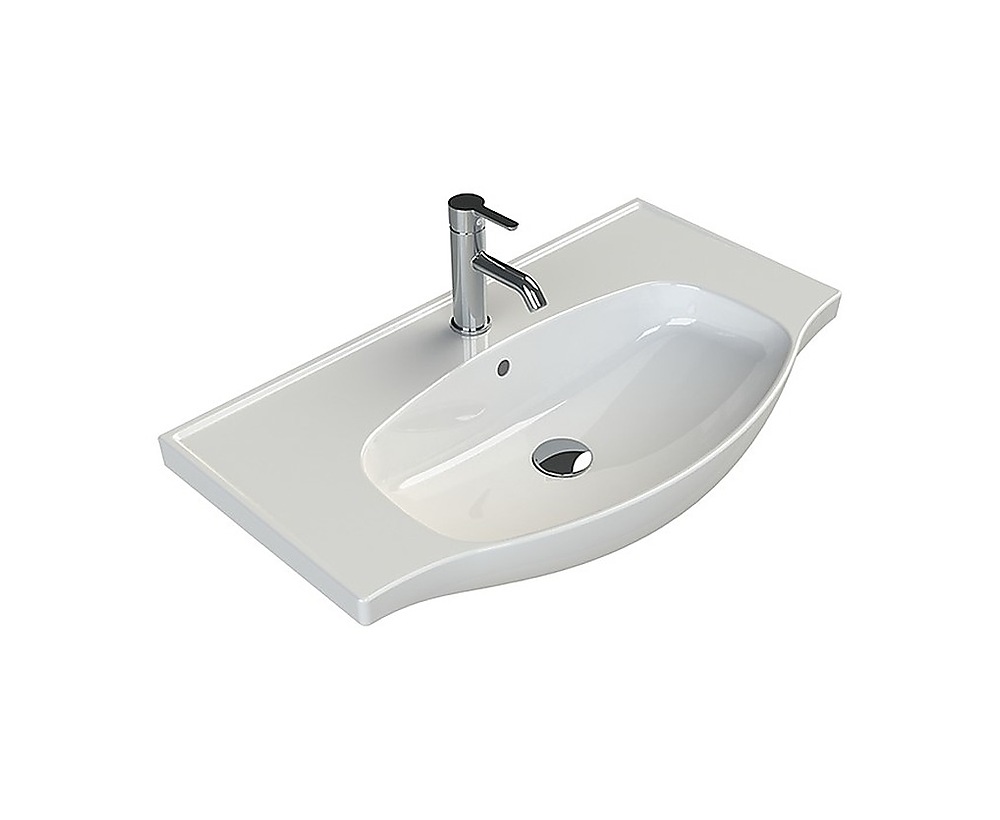 Lila Etajerli Lavabo