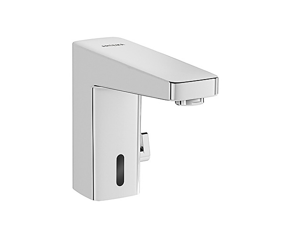 Isı ve debi limitörlü özel kartuş lavabo bataryası (elektrikli, çift su girişli) Krom