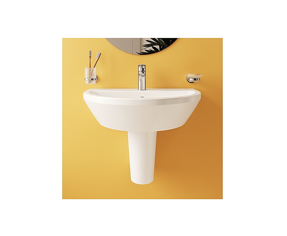 Integra Lavabo, yuvarlak, 65x49 cm