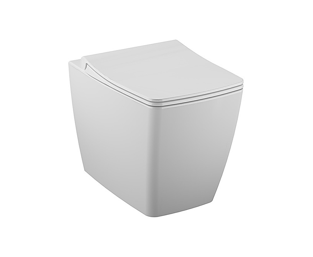 Universal ç›k›ﬂl› Yerden tek klozet, Rim-ex, duvara tam dayalı, 54 cm