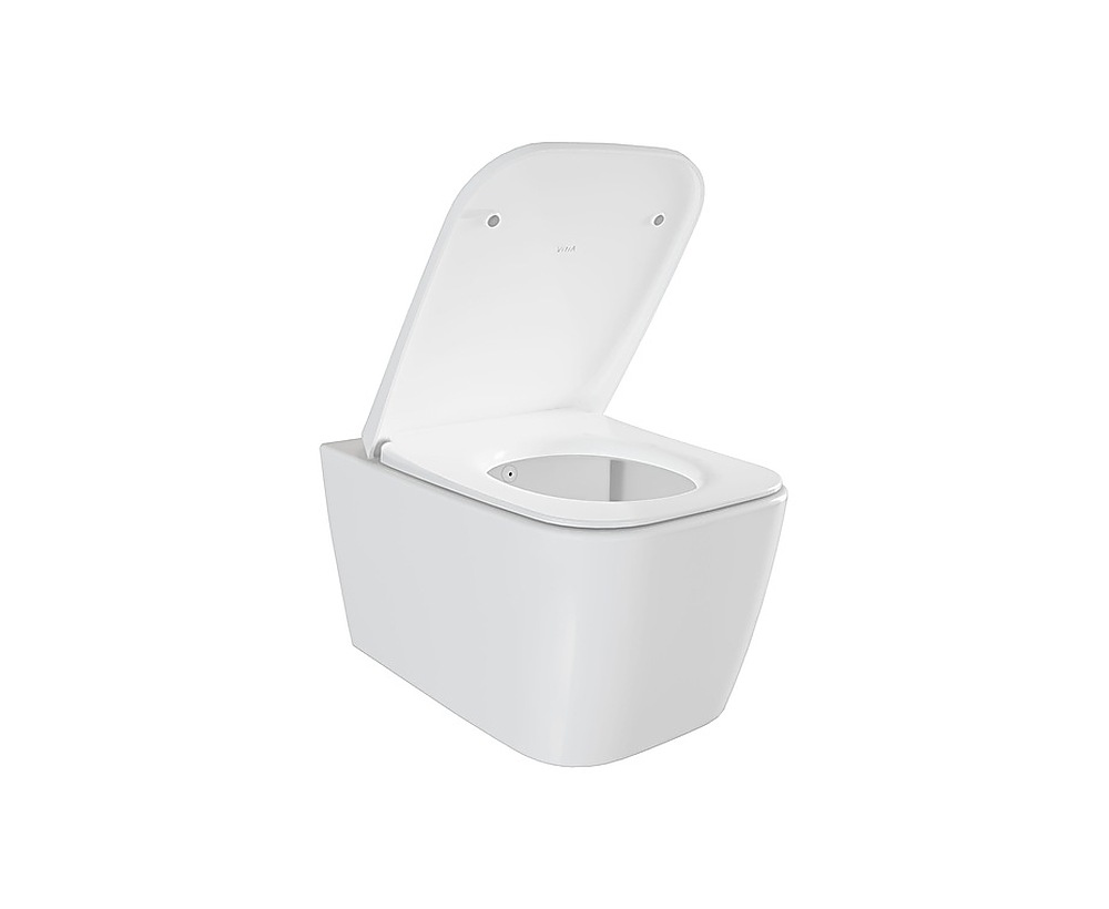 Metrope Round QuantumFlush duvara tam dayalı, yerden tek klozet, 56 cm