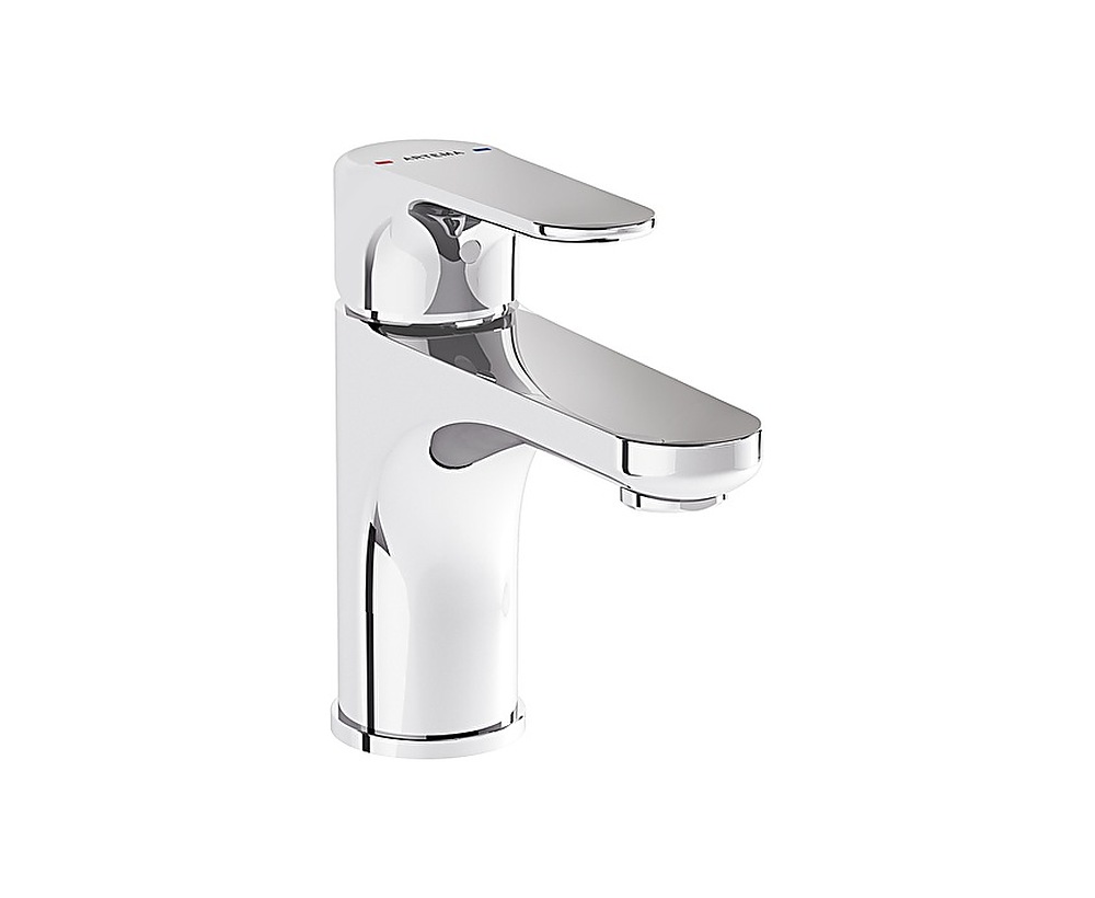 Isı ve debi limitörlü özel kartuş Lavabo bataryası Krom